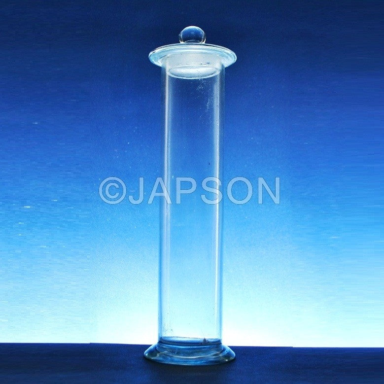 Specimen Jar, Round with Ground Flange and Knobbed Stoppers Specimen Jar, Round with Ground Flange and Knobbed Stoppers